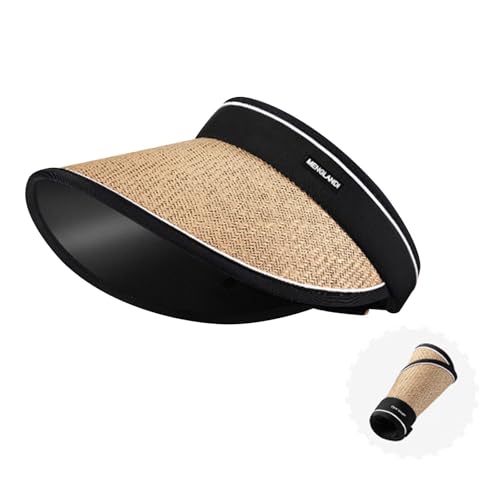 【送料無料】[LEZOOY] サンバイザー レディース サンハット 麦わら UVカットUPF+50 日除け帽子 春夏 拡..