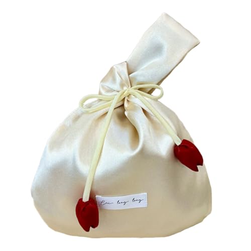 【送料無料】[Muzhilun] レディース 和装バッグ 無地 巾着ポーチ 浴衣バッグ 片手 持ち ハンドバック 和風小物入れ 小銭入れ 浴衣用 花火大会 七五三 女の子 夏祭り お正月に 卒業式