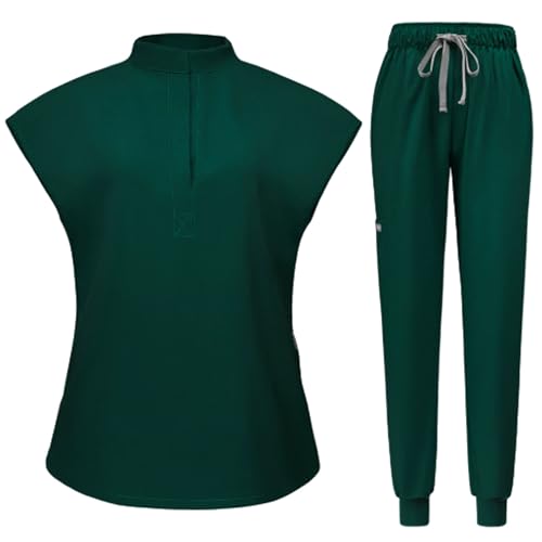 【送料無料】[Yodilala] ナースウェア 医療用スクラブ 上下セット 高透湿・通気性素材で 医療用スクラ..