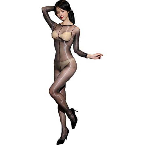 【送料無料】[Byuuu] 超光 レディース セクシー下着 全身 オールスルー ボディーストッキング 無地 視..