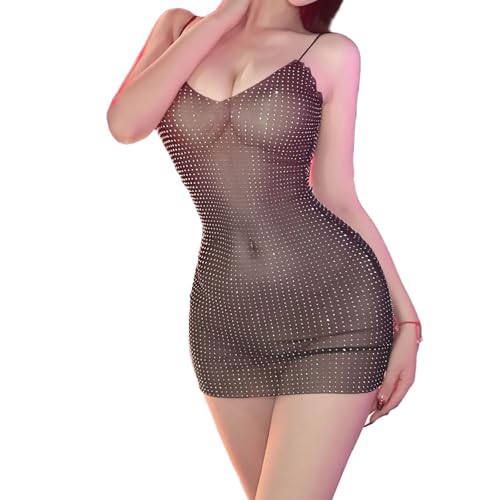 【送料無料】[YISMate] キャミソールワンピース タイトワンピース セクシー ランジェリー ボディスーツ..