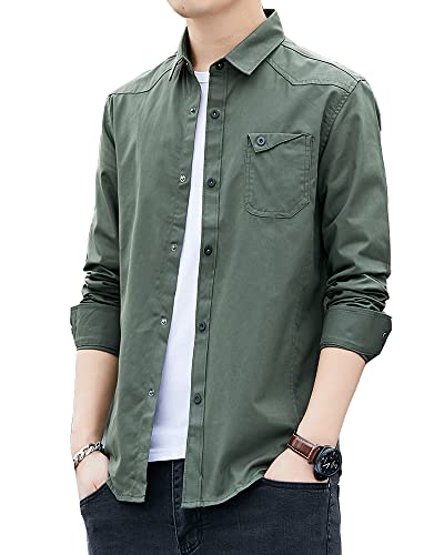 【送料無料】[foveitaa] メンズ シャツ 長袖 ワイシャツ ビジネス yシャツ カジュアル カッターシャツ ..