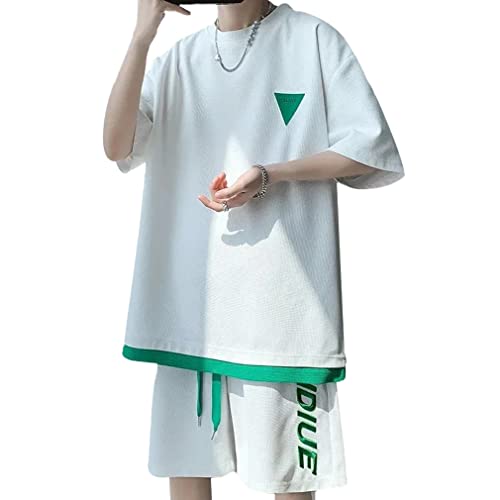 【送料無料】[SUKESEM] ジャージ メンズ 上下セット 半袖 tシャツ おおきいサイズ tシャツ ハーフパン..