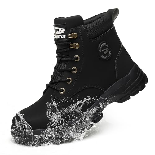 【送料無料】[TimGross] 安全靴 ハイカット メンズ 作業靴 撥水 溶接ブーツ レディース 鋼先芯 セーフ..