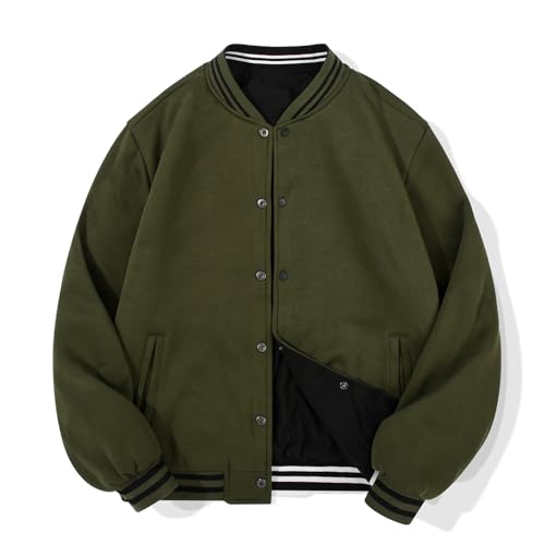 【送料無料】[SUNDAY ROSE] メンズ リバーシブル ジャケット アウトドア 防寒 スタジャン メンズ ブルゾン 秋物 ジャケット メンズ 秋冬 ゆったり ファッション ライトアウター ブルゾン 両面着 外出服 春秋