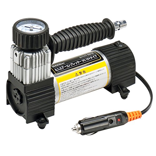 【送料無料】(STRAIGHT/ストレート) ミニエアーコンプレッサー DC12Vタイプ 17-6012