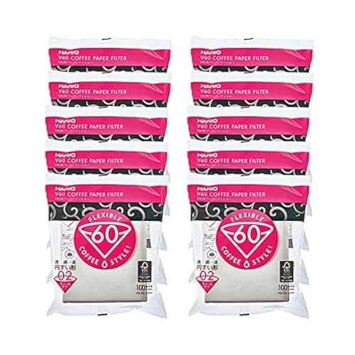 【送料無料】HARIO V60 COFFEE PAPER FILTER V60用 ハリオ コーヒー ペーパー フィルター 100枚入り×10..