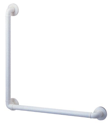 【送料無料】SANEI 手すり L型ニギリバー トイレ・バス等 ビス・プラグ付き 白