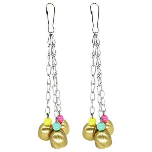 【送料無料】VORCOOL 2個 ペットおもちゃ 鳥かご インコ おもちゃ セキセイインコ ベル ビ ...