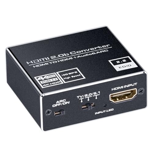 【送料無料】ELEVIEW HDMI 音声分離器 4K(60Hz)/1080p(120Hz)・HDCP2.2対応 (光デジタル SPDIF 3.5mmス..