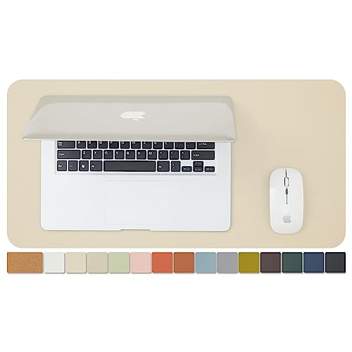 【送料無料】大型ナチュラルコルク&レザーデスクパッド、エコデスクマット、両面デスクプロテクター、防水キーボードパッド、オフィス/ホーム/ゲーム/装飾用デスクマウ...