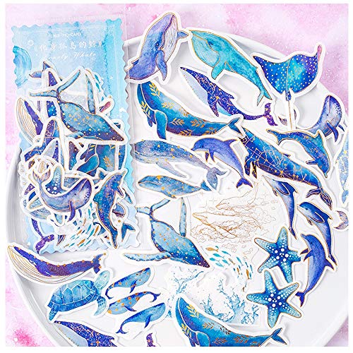 【送料無料】Alideco 60枚 フレークシール かわいい 海の生き物 魚 コラージュ素材 ステッカー おしゃれ 海外 韓国 シール手帳 装飾 30 デザイン...