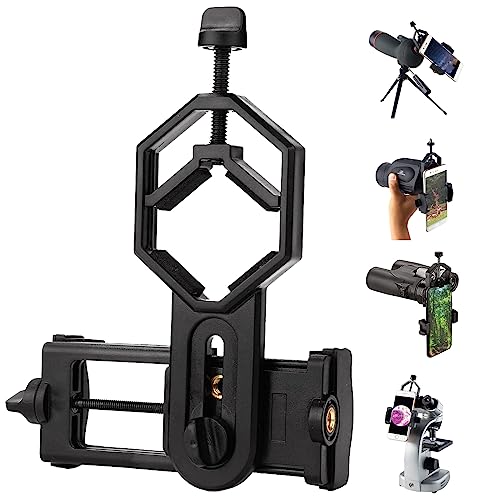 【送料無料】FOCUHUNTER ユニバーサルスマートフォンアダプター 単眼鏡 双眼鏡 望遠鏡 顕微鏡用アダプ..