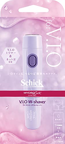 【送料無料】Schick(シック) ハイドロ シルク V.I.O ダブル シェーバー VIO トリマー デリケート むらさき 1個 (x 1)