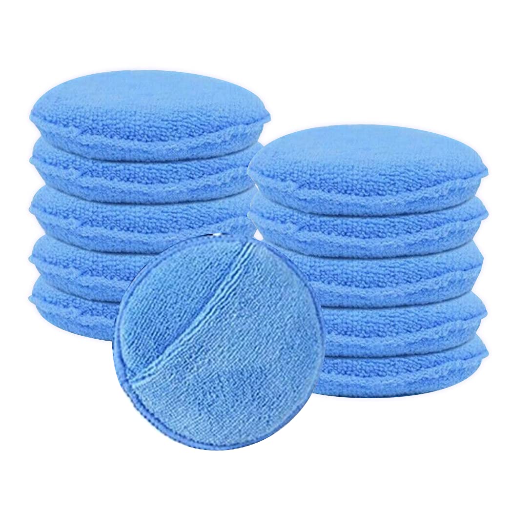 【送料無料】XSAJU スポンジ バフ 洗車 ワックス ポリッシャーバフ 柔らかめ マイクロファイバー 研摩..