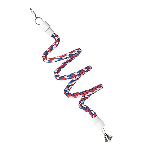 【送料無料】YFFSFDC インコ おもちゃ 止まり木 鳥用 ロープパーチ 布製止まり木バードアスレ ...