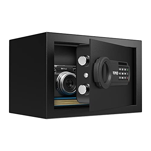 【送料無料】RPNB 電子金庫 家庭用 小型 保管庫 防犯 デジタルキーボード 緊急キーでロック解除 現金 ..