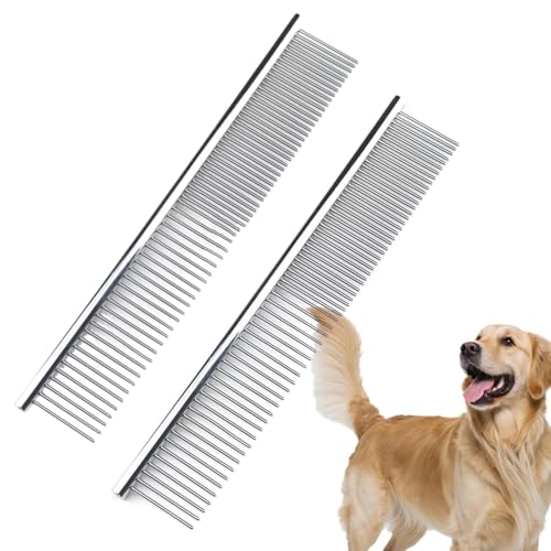 【送料無料】YFFSFDC ペット コーム ノミ取り櫛 犬猫 美容ブラシ 抜け毛取りクリーナー 毛取りコーム ..