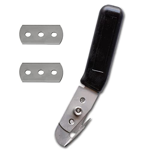 【送料無料】YFFSFDC カー フィルムカッター ラップカッター ステンレス刃 効率的 自動車用 替え刃2枚..