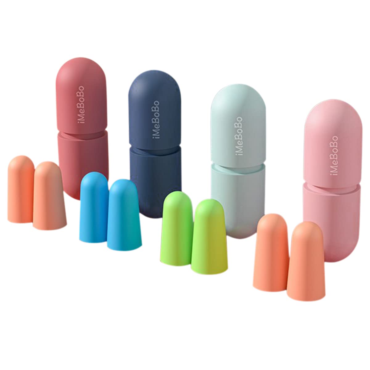 【送料無料】LIKENNY 耳栓 睡眠用耳栓 遮音値38dB 高性能 防音 最強 睡眠 飛行機 仕事 ノイズキャンセル 勉強 キャンプ 瞑想 騒音対策 水洗い可能 繰り返し使用可能(4ペア)