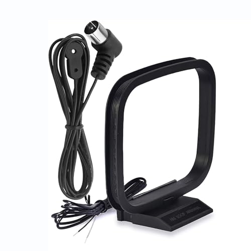 【送料無料】BINGFU FMアンテナFMダイポールアンテナ75オーム屋内FMラジオアンテナAMループアンテナ