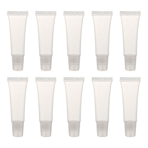 【送料無料】Coollooda リップグロスチューブ リップグロスボトル 10個 10ml 透明で柔らかい 詰め替え..