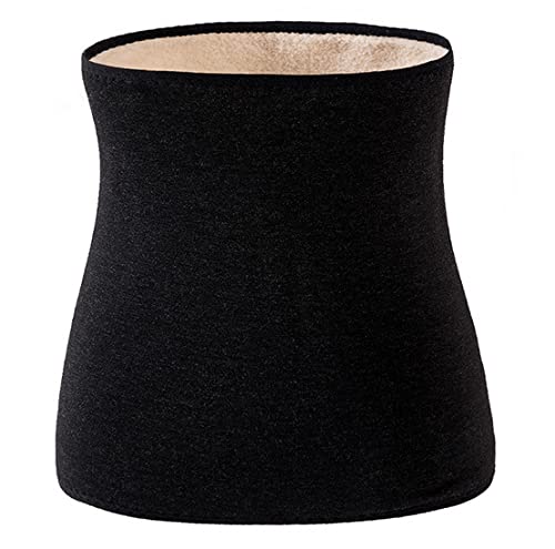 【送料無料】[LYING] 腹巻 レディース メンズ 暖かい 腰サポーター 腹巻き 冷え対策 お腹温め 二重層 シープボア 腰ベルト 妊婦 産後 ウエストウォーマー 冷え取り 冬 厚手 防寒 保温 腰あたため 高齢者 男女兼用 弾力性 通気性 ブラック