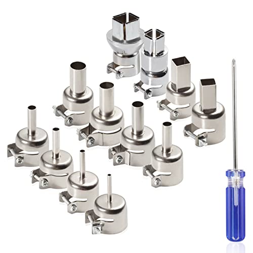 【送料無料】SPEEDWOX 12個ヒートガンノズルキット850シリーズ熱風はんだ付けステーション用交換キット..