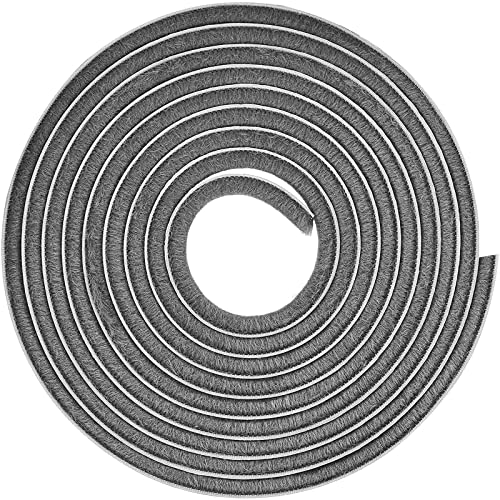 【送料無料】YFFSFDC 隙間テープ 超ロングサイズ 5m×9mm×5mm 虫よけすき間テープ 防寒 防音 防風 網戸用 玄関 ドア 隙間対策 (グレー)