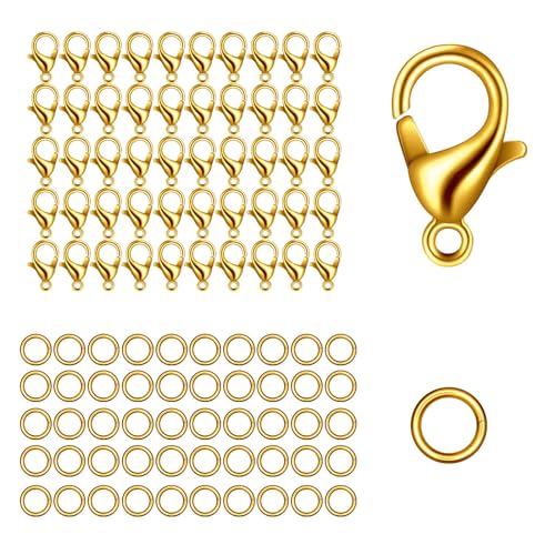 【送料無料】【BEAUTY PLAYER】カニカン50個 丸カン5mm100個 メガネチェーン マスクチェーン グラスチ..