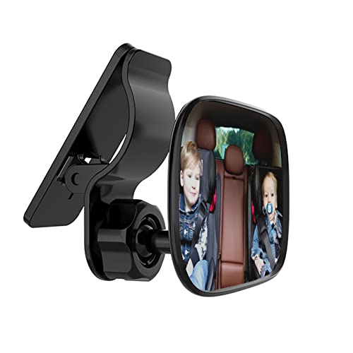 【送料無料】DFsucces 車用 ベビーミラー 曲面鏡 360度回転 大視野ミラー 後部座席ベビーシート監視 後..
