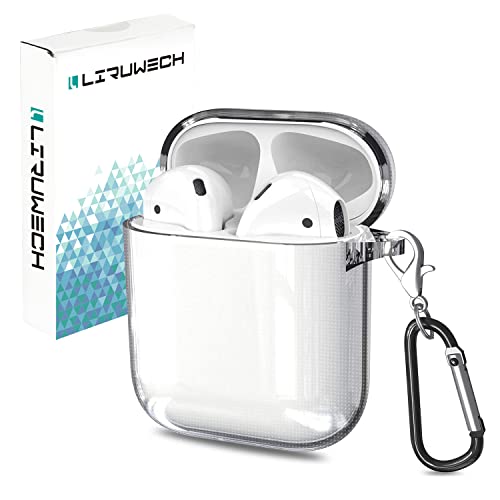 【送料無料】LIRUWECH for AirPodsケース クリア エアーポッズ用 ケース 全面保護カバー 落下防止 耐衝..