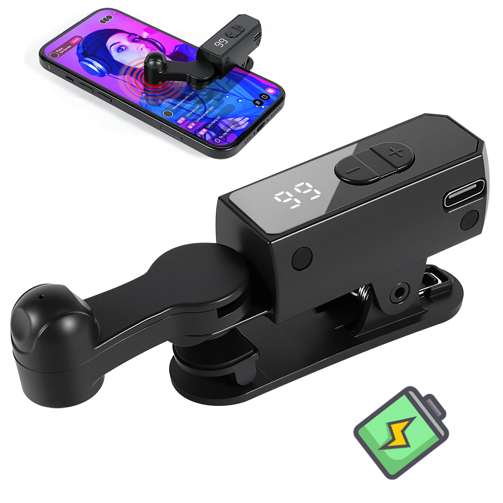 【送料無料】【Double Q】 B03 充電式 オートクリッカー いいね 連打機 高速タップ オートタップ スマ..