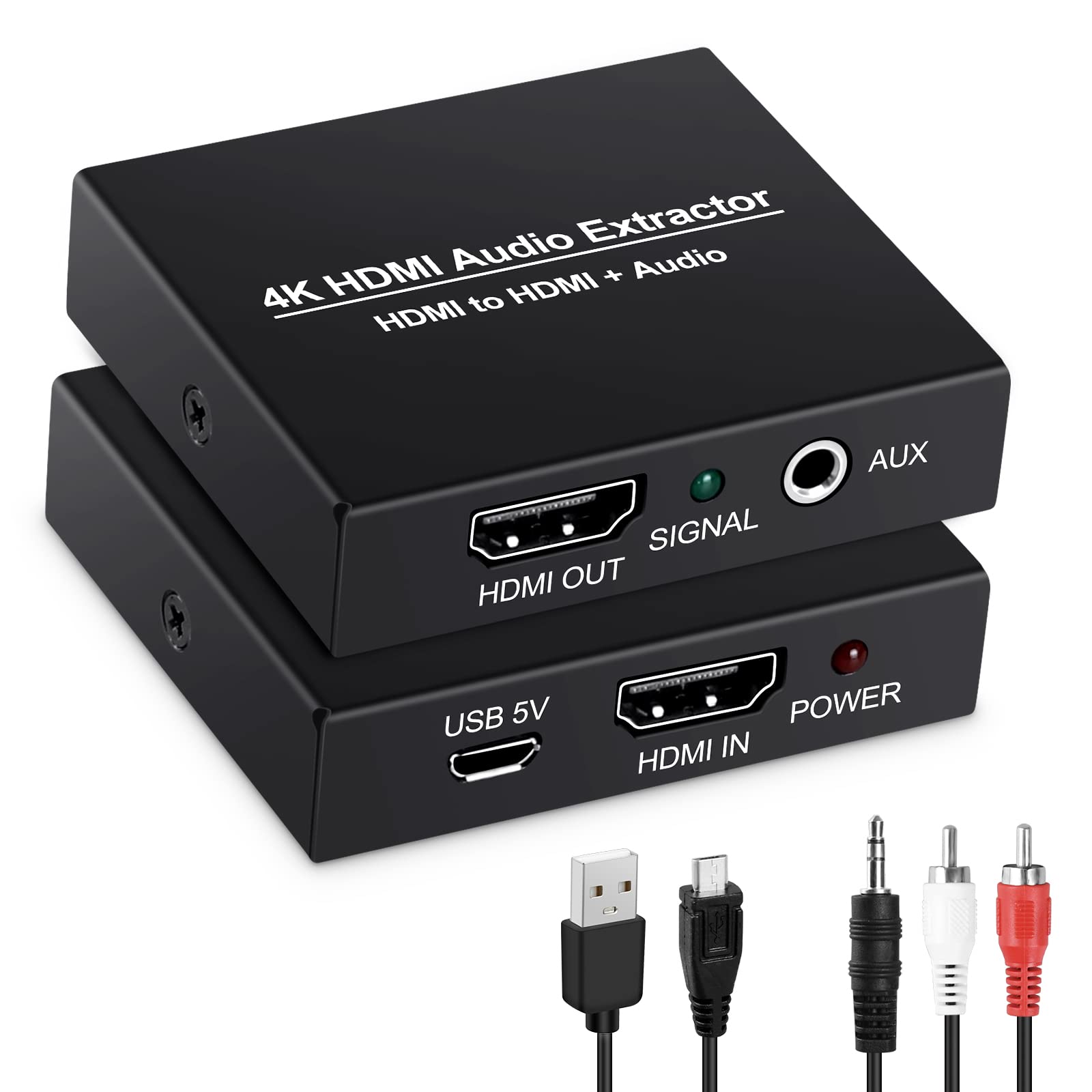 【送料無料】avedio links HDMI 音声分離器4K 抽出器 HDMIオーディオ分離器HDMIからHDMI + 3.5mmオーデ..