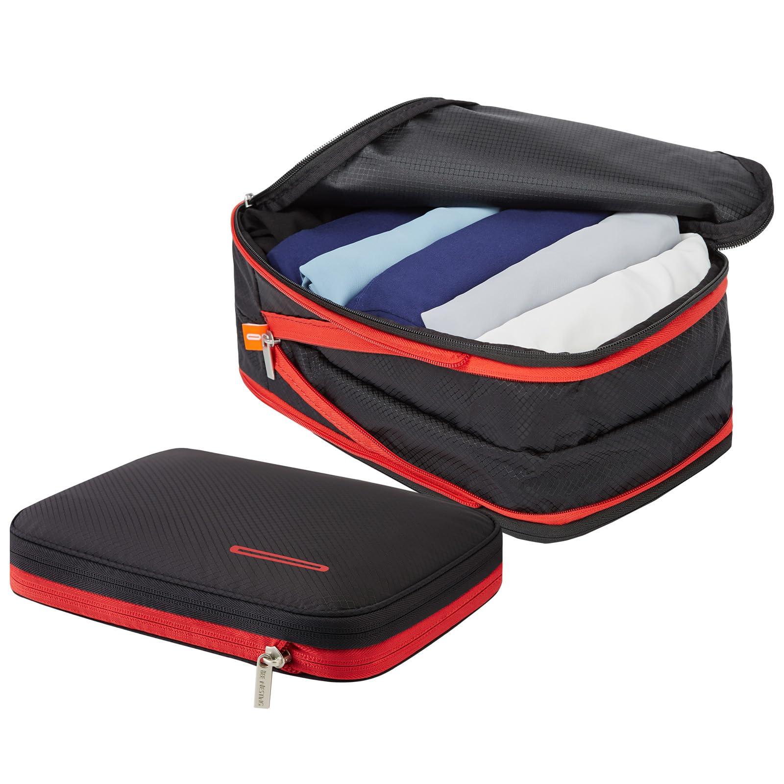 【送料無料】Bee Nesting圧縮バッグ 防水トラベルポーチ 旅行用圧縮袋 衣類圧縮袋収納 ファスナー 拡張..