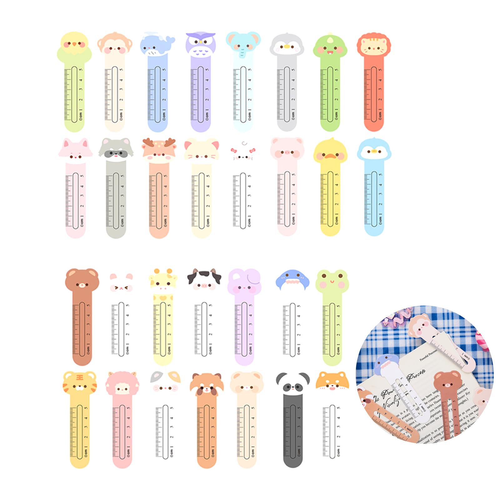 【送料無料】PAVIKEしおり可愛い 【30枚セット】ブックマーカーおしゃれ ブックマーク定規 読書ストリップ ブックマーク 家、学校、オフィスおよび他の機会の...