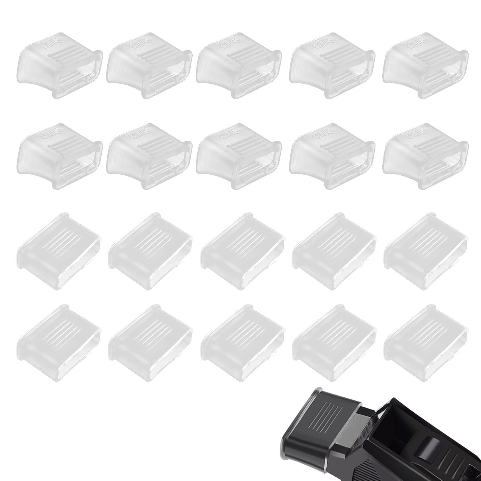 【送料無料】TVETE ホイッスル口グリップ プロテクター 半透明 ホイッスルフィンガーグリップ ホイッスルカバー【20個入り】ホイッスルプロテクター バッファ...