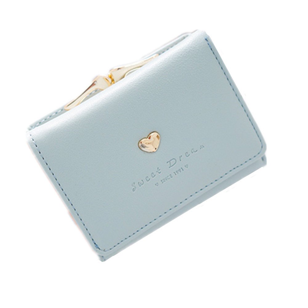 【送料無料】[Kingsie] レディースミニ財布 がま口 三つ折り短財布 ウォレット コンパクト 可愛い ハー..