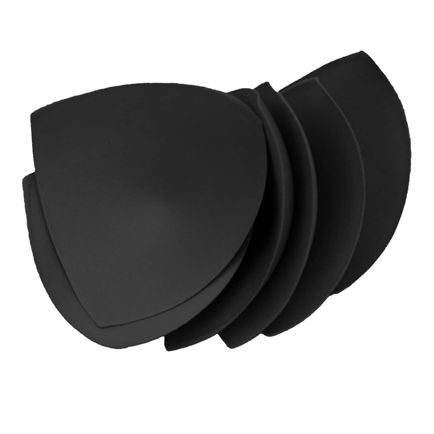 【送料無料】RICISUNG バストパッド 取り外し可能 三角形スポンジ胸パッド 快適な 授乳ブラ ドスポーツブラ水着 3ペア 6枚 ブラック