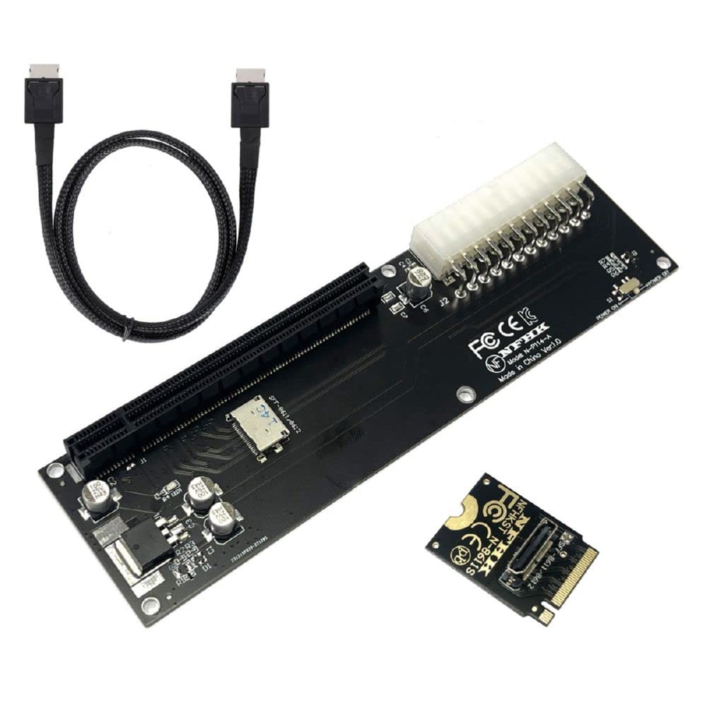 【送料無料】xiwai Oculink SFF-8611 データケーブル PCI-E 3.0カード - PCI Express M.2 M-Key to SFF..