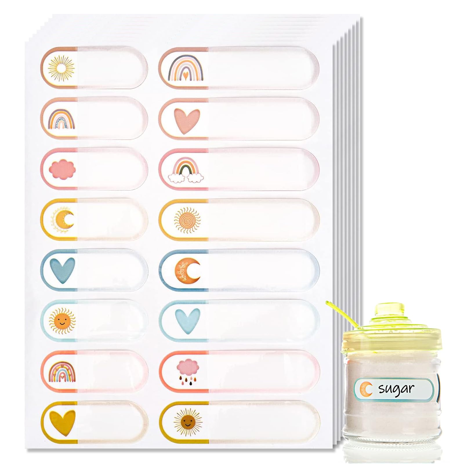 【送料無料】ESJNNK お名前シール 防水 油防止 2種類のサイズ ...(3)