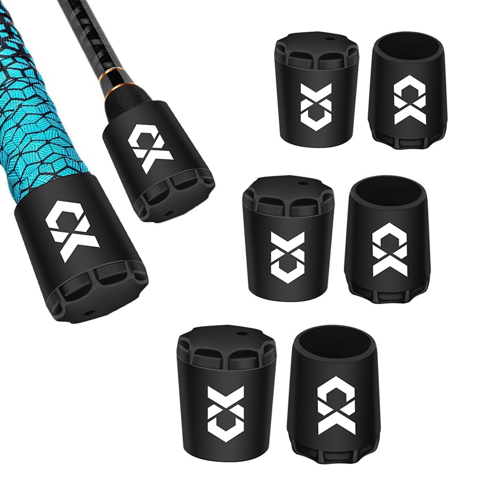 【送料無料】TVETE ロッドエンドキャップ【6個】ロッドエンドキャップ 竿尻 竿尻キャップ ロッドティップカバー ロッドティップカバー ショアジギング 釣りロ...