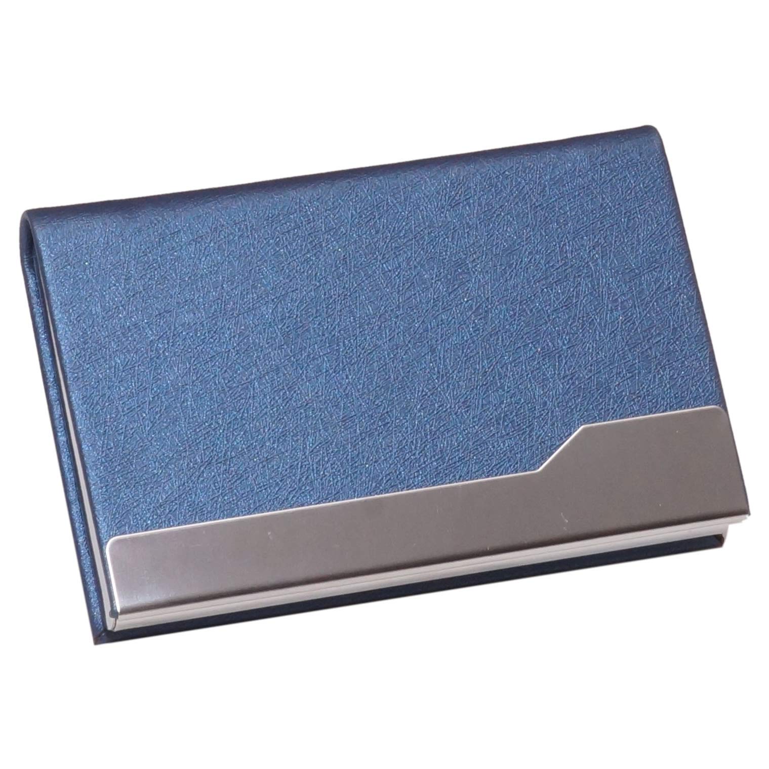 【送料無料】[KOYOKOMA] ハードケース 名刺入れ マグネット式 PUレザー ステンレス 1秒開閉 メンズ レ..