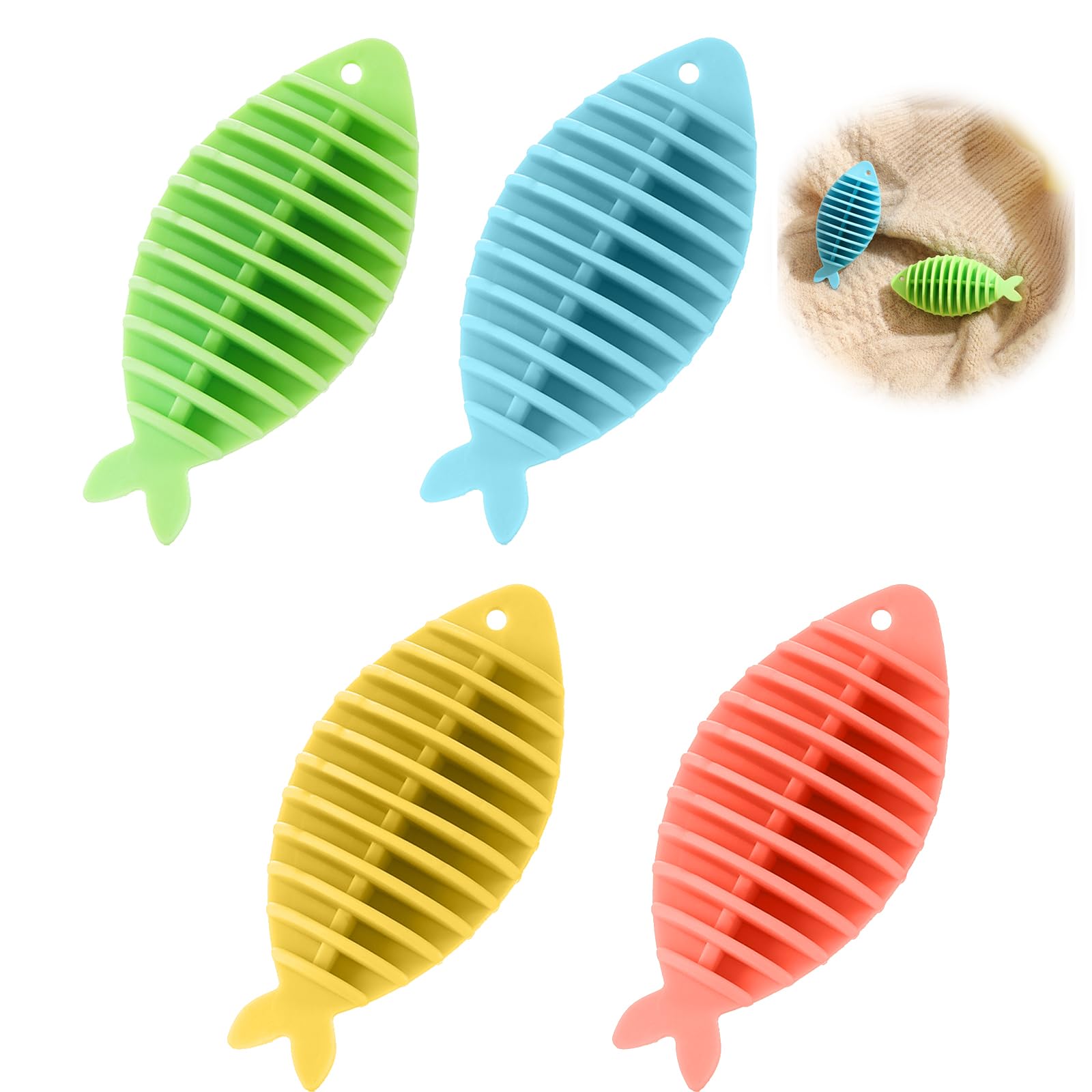 【送料無料】EsiFare ランドリーボール シリコン 4個セット 洗濯グッズ 絡み防止 衣服を傷つ ...