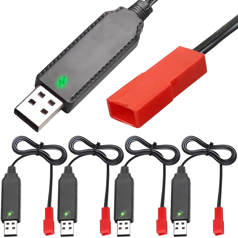 【送料無料】Xiatiaosann USB 充電器ケーブル、JST 2 ピン プラグ、USB A 男性 - JST 2 ピン メス コネ..