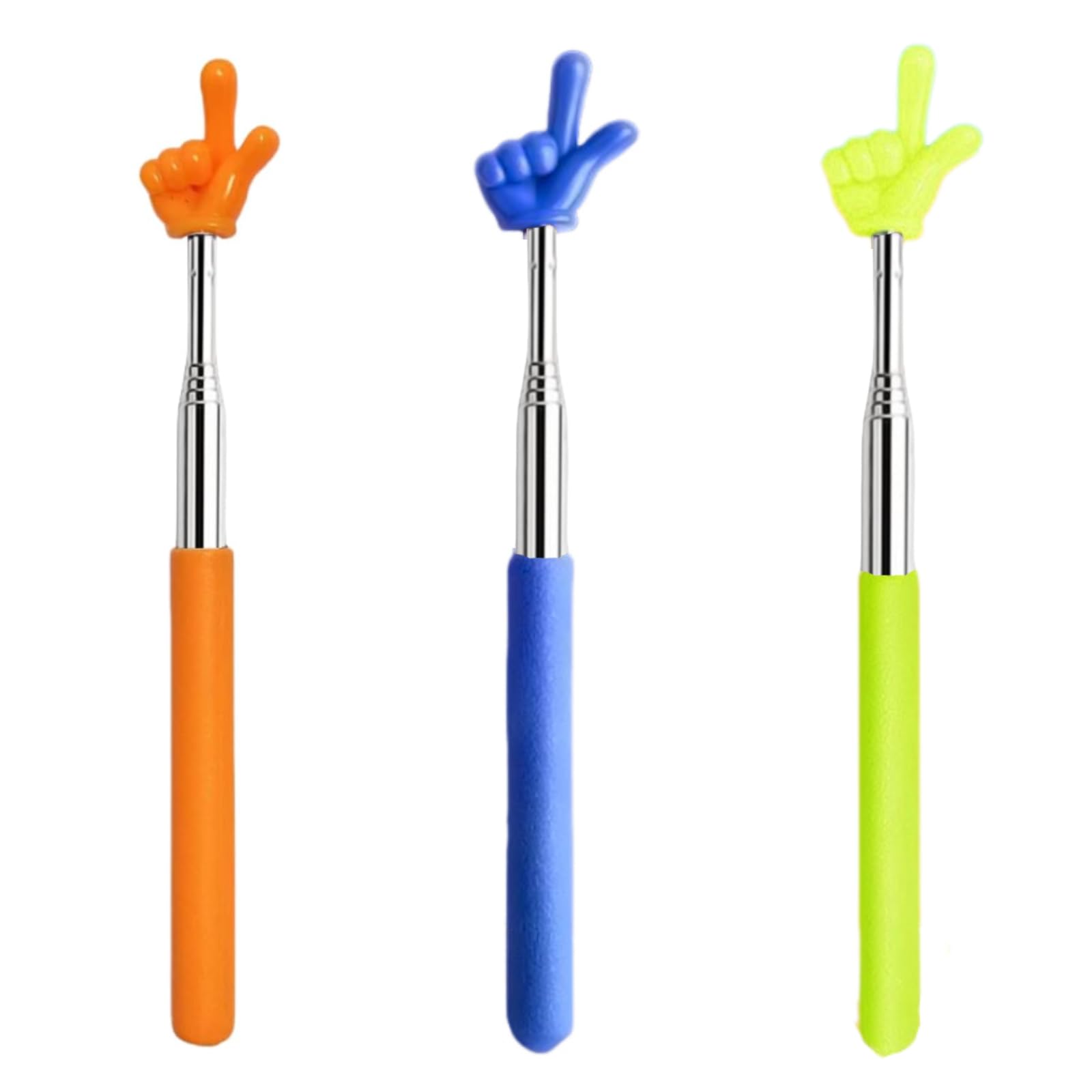 【送料無料】KALOLINNA 教師ポインター 指示棒 伸縮式 3本セット 指示棒ポインター 伸縮棒 握りやすい ..