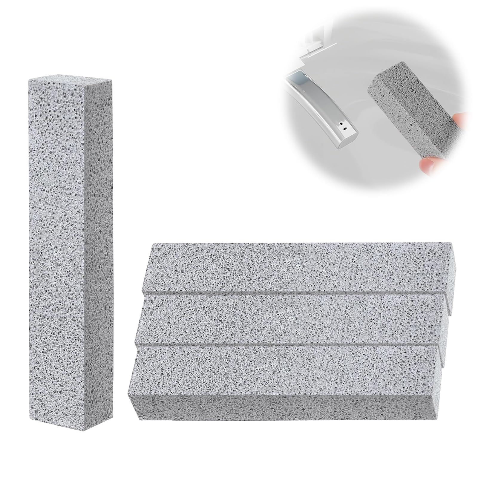 【送料無料】EsiFare トイレ掃除 尿石除去 軽石 4本セット 水垢落とし トイレ 掃除 黄ばみ 黒ずみクリ..