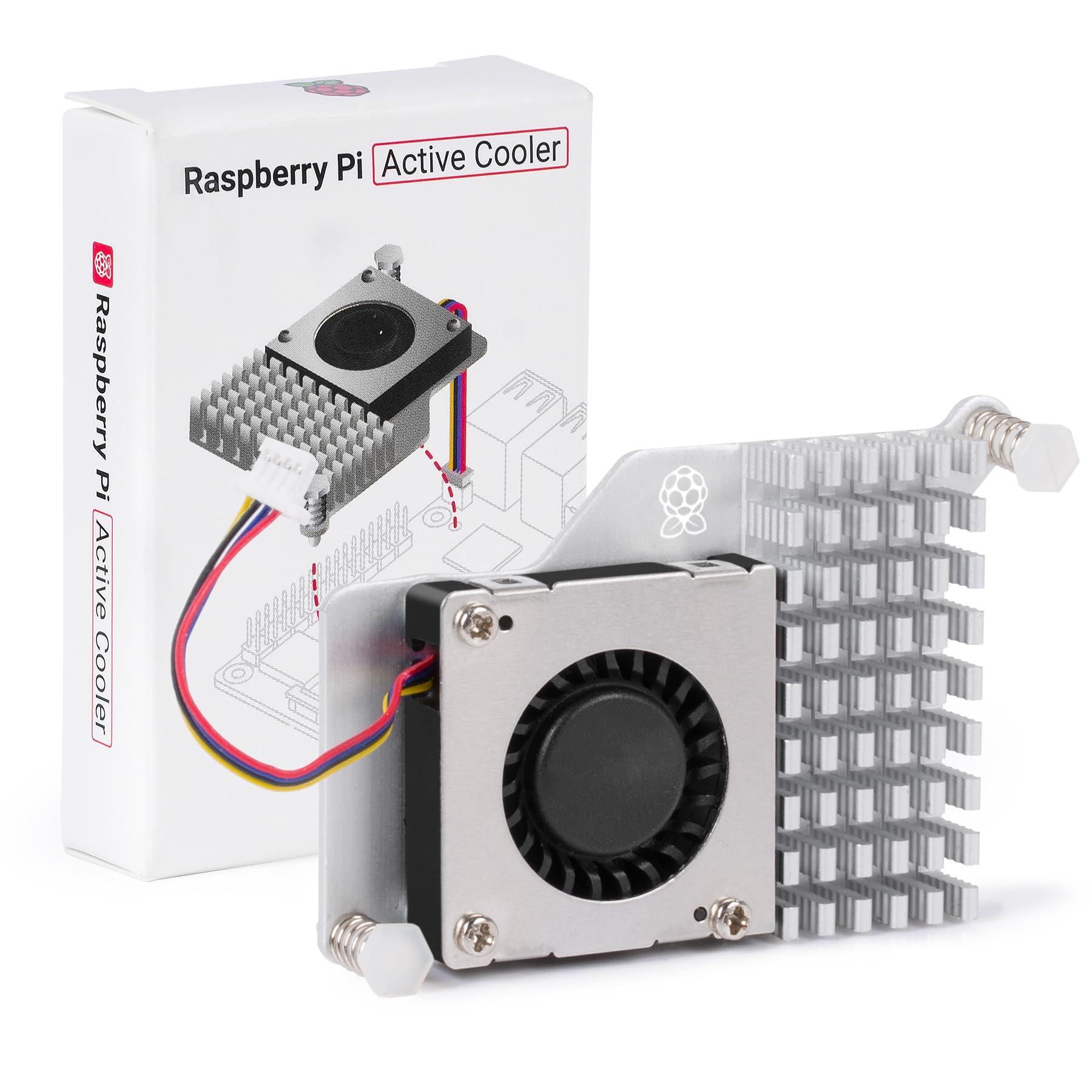 【送料無料】Raspberry Pi 5 アクティブクーラー アルミニウムヒートシンク Official Active Cooler 温度制御ブロワーファン 冷却 PWM ファン Pi 5 4GB/8GB ラジエーター用 サーマルテープ付き