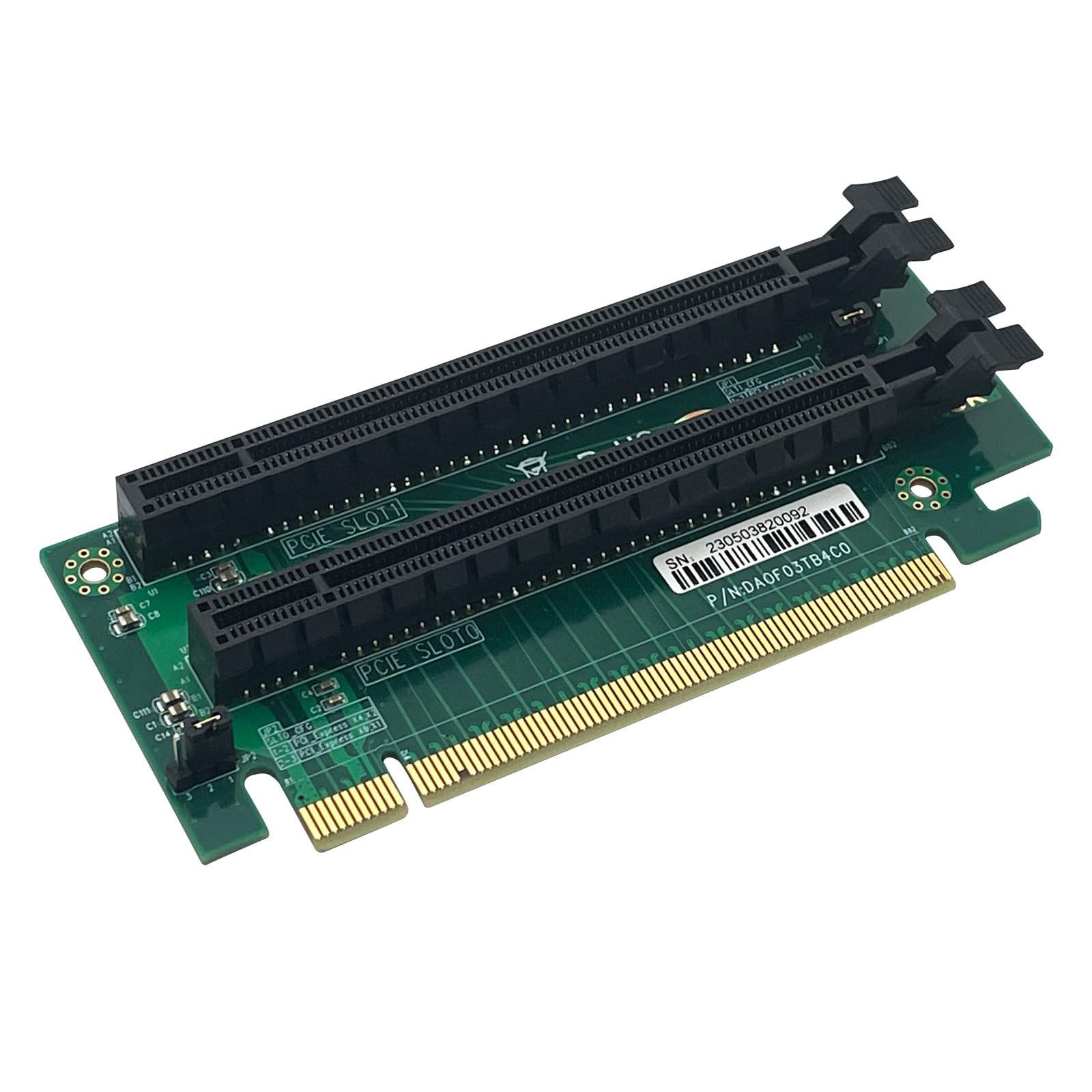【送料無料】10Gtek PCI-Express 16x ライザーカード 2スロット 270度 Rアングル ライザーアダプター カード、E5 Two-way Server用2U カード
