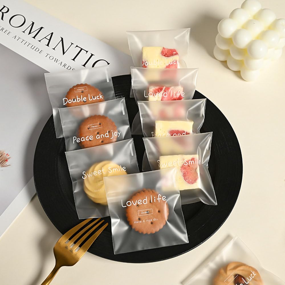 【送料無料】JetWave パン袋 半透明 PP食品対応袋 お菓子 スイーツパック ラッピングバッグ ビニール袋 粘着テープ付き 小分け チョコ ラッピング チ...